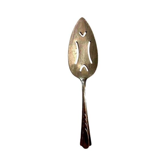 Vintage Serving Slotted Spoon Stainless Steel Wide Kitchen Serwervare - Picture 1 of 3